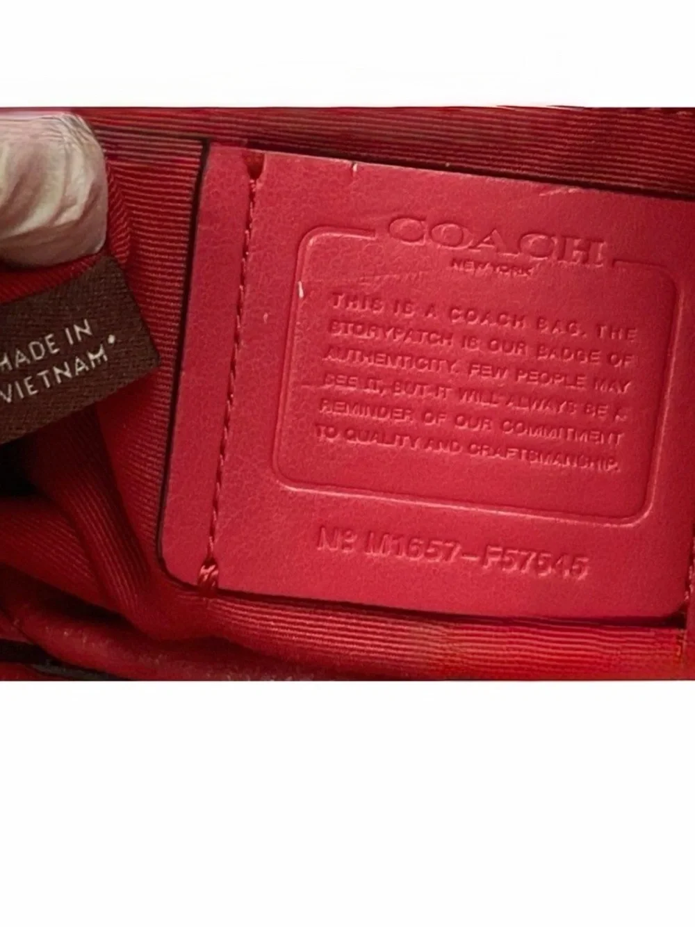 Coach Red Pebble Leather Lexy Shoulder Bag Purse F57545